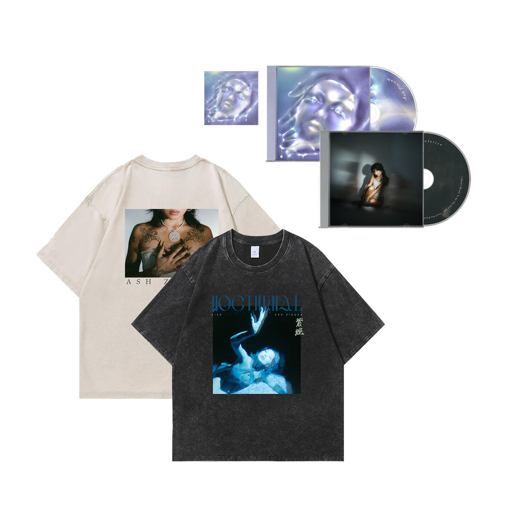 DAY 1 PACK - SIGNED EP1 & EP2 CDS + Nocturnal TEE + Solstice TEE + Holding Water STICKER