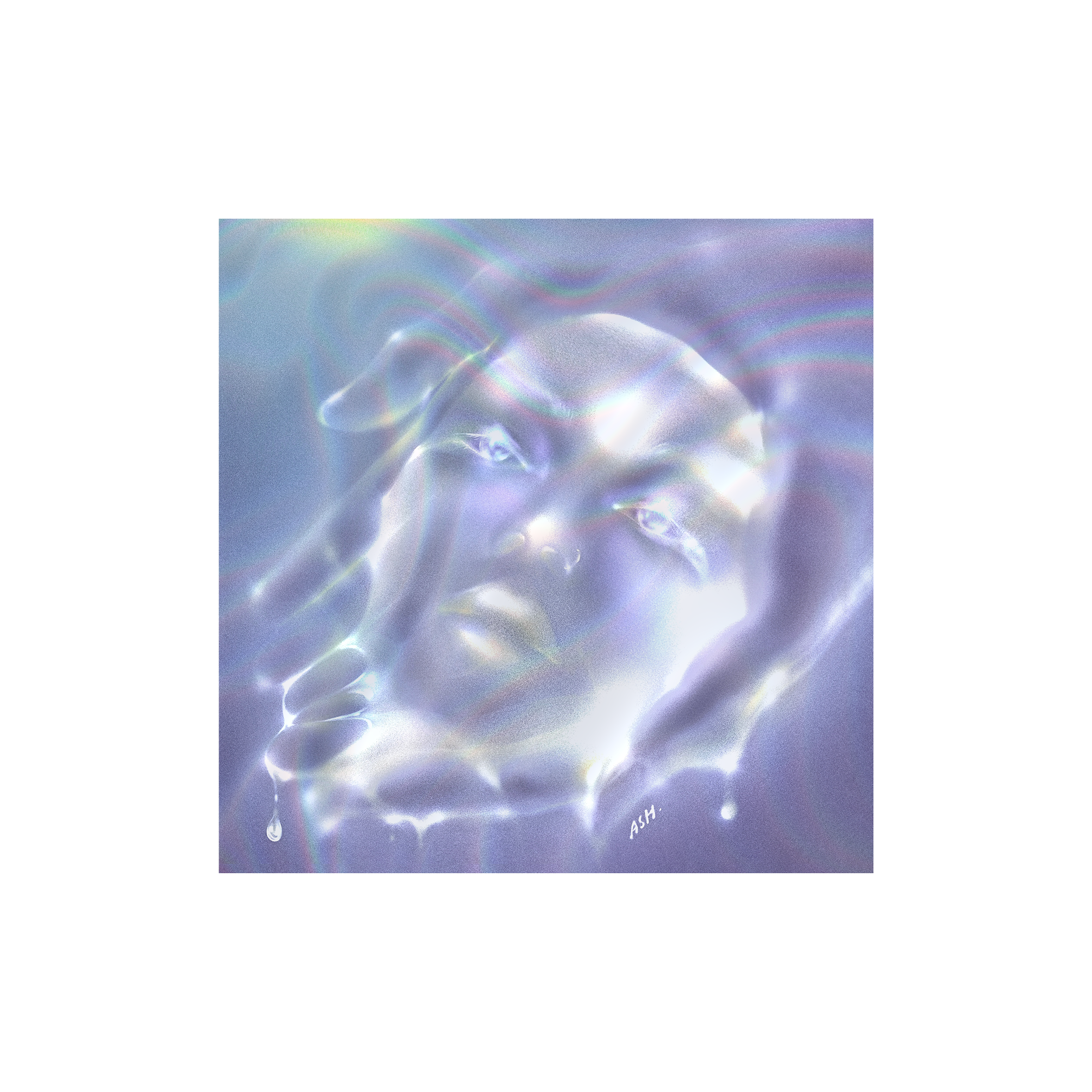 Holding Water HOLOGRAPHIC STICKER
